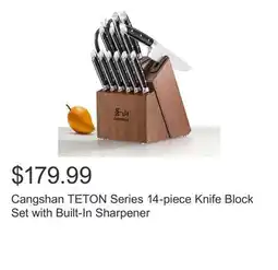 Costco Cangshan TETON Series 14-piece Knife Block Set with Built-In Sharpener offer