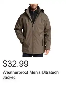 Costco Weatherproof Men's Ultratech Jacket offer