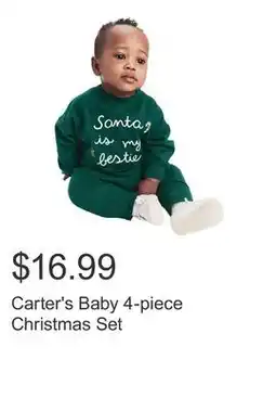 Costco Carter's Baby 4-piece Christmas Set offer