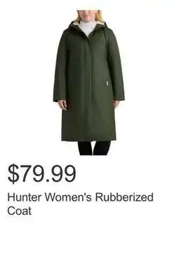 Costco Hunter Women's Rubberized Coat offer