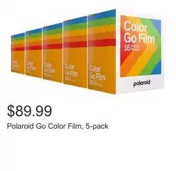 Costco Polaroid Go Color Film, 5-pack offer
