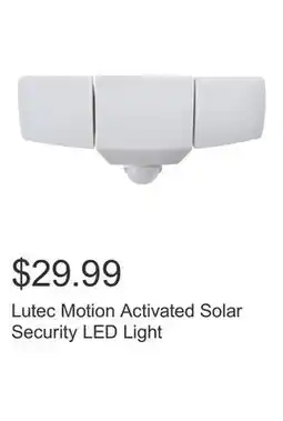 Costco Lutec Motion Activated Solar Security LED Light offer