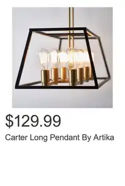Costco Carter Long Pendant By Artika offer