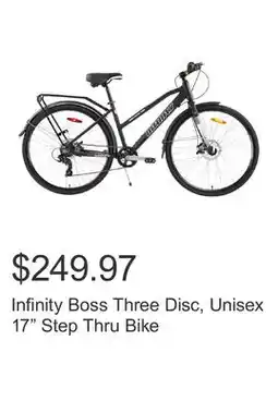 Costco Infinity Boss Three Disc, Unisex 17 Step Thru Bike offer
