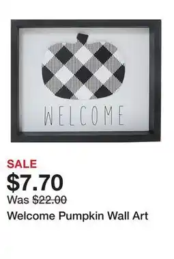 Belk Welcome Pumpkin Wall Art offer