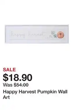 Belk Happy Harvest Pumpkin Wall Art offer