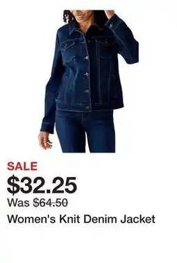 Belk Women's Knit Denim Jacket offer