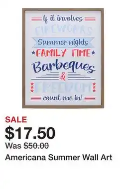 Belk Americana Summer Wall Art offer