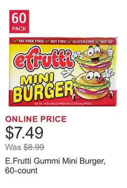 Costco E.Frutti Gummi Mini Burger, 60-count offer