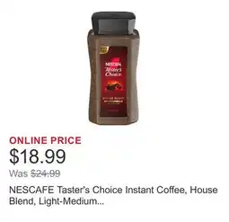 Costco NESCAFE Taster's Choice Instant Coffee, House Blend, Light-Medium Roast, 14 oz offer