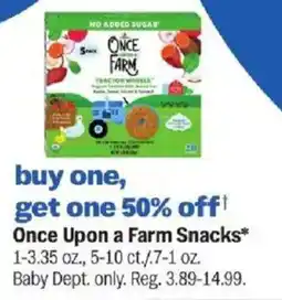 Meijer Once Upon a Farm Snacks offer