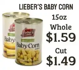 Seven Mile Market Lieber's baby corn offer