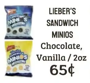 Lieber's sandwich minios