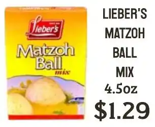 Lieber's matzoh ball mix