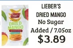 Seven Mile Market Lieber's dried mango offer