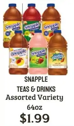 Seven Mile Market Snapple teas & drinks offer