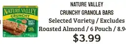 Seven Mile Market Nature Valley crunchy granola bars offer