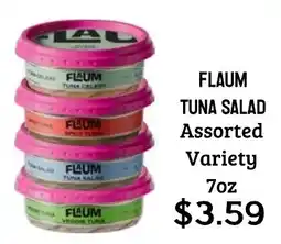 Seven Mile Market Flaum tuna salad assorted variety offer
