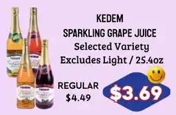Seven Mile Market Kedem sparkling grape juice offer