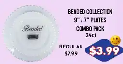 Seven Mile Market Beaded collection plates offer