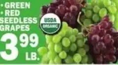 Ctown Green Red Seedless Grapes offer
