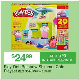 BJ’s Play-Doh Rainbow Shimmer Cafe Playset offer