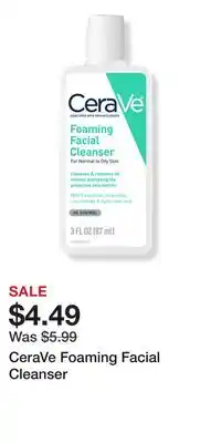 Ulta Beauty CeraVe Foaming Facial Cleanser offer