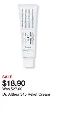 Ulta Beauty Dr. Althea 345 Relief Cream offer