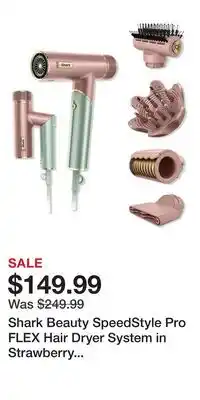 Ulta Beauty Shark Beauty SpeedStyle Pro FLEX Hair Dryer System in Strawberry Matcha offer