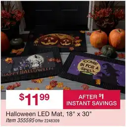 BJ’s Halloween LED Mat, 18 x 30 offer