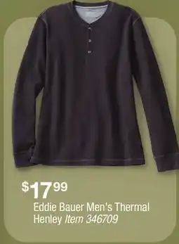 BJ’s Eddie Bauer Men's Thermal Henley offer