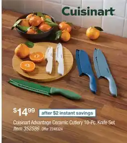 BJ’s Cuisinart Advantage Ceramic Cutlery 10-Pc. Knife Set offer