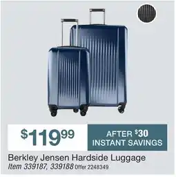BJ’s Berkley Jensen Hardside Luggage offer