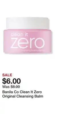 Ulta Beauty Banila Co Clean It Zero Original Cleansing Balm offer