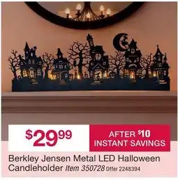 BJ’s Berkley Jensen Metal LED Halloween Candleholder offer