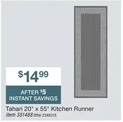 BJ’s Tahari 20 x 55 Kitchen Runner offer