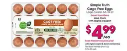 Food 4 Less Simple Truth Cage Free Eggs offer