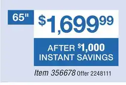 BJ’s LG 65 OLED evo AI C6 4K Smart TV offer