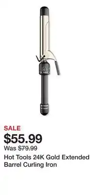 Ulta Beauty Hot Tools 24K Gold Extended Barrel Curling Iron offer