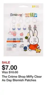 Ulta Beauty The Crème Shop Miffy Clear As Day Blemish Patches offer