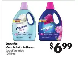 Food 4 Less Ensueño Max Fabric Softener offer