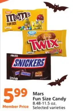 Albertsons Mars Fun Size Candy offer