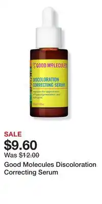 Ulta Beauty Good Molecules Discoloration Correcting Serum offer