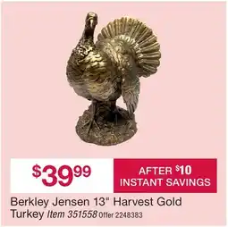 BJ’s Berkley Jensen 13 Harvest Gold Turkey offer
