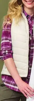 BJ’s Eddie Bauer Women's Long Sleeve Flannel Shirt, Zip Puffer Vest OR Patch Pocket Front Pants offer