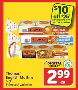 Albertsons Thomas' English Muffins offer