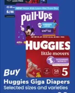 Albertsons Huggies Giga Diapers offer