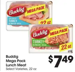Food 4 Less Buddig Mega Pack Lunch Meat offer