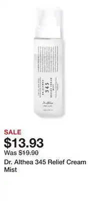 Ulta Beauty Dr. Althea 345 Relief Cream Mist offer