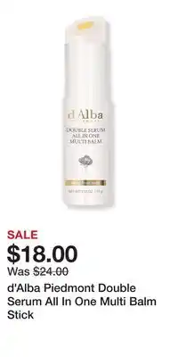 Ulta Beauty d'Alba Piedmont Double Serum All In One Multi Balm Stick offer